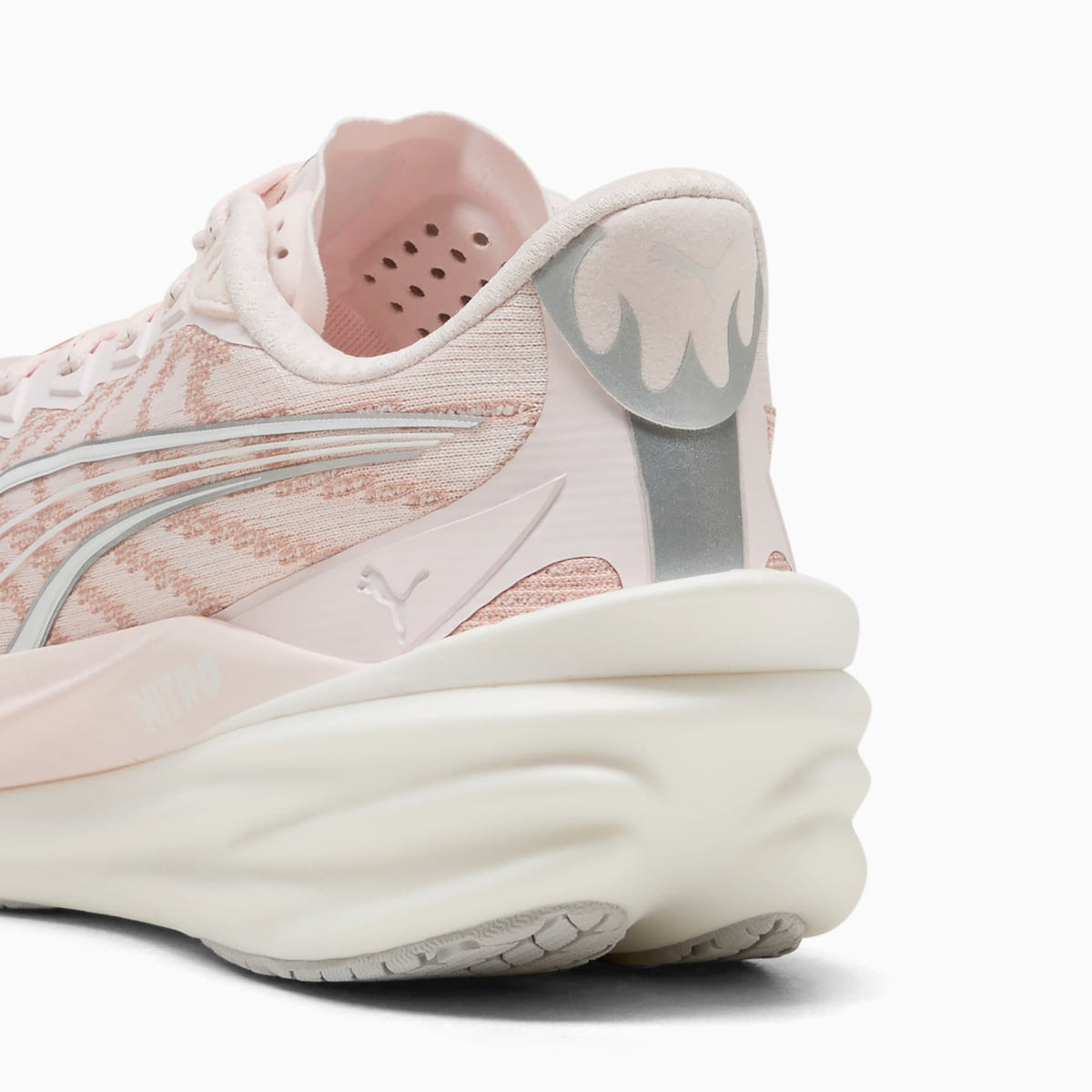 PUMA Deviate NITRO™ 4 Running Shoes Women product view 3 — Jasmine Flower-PUMA White