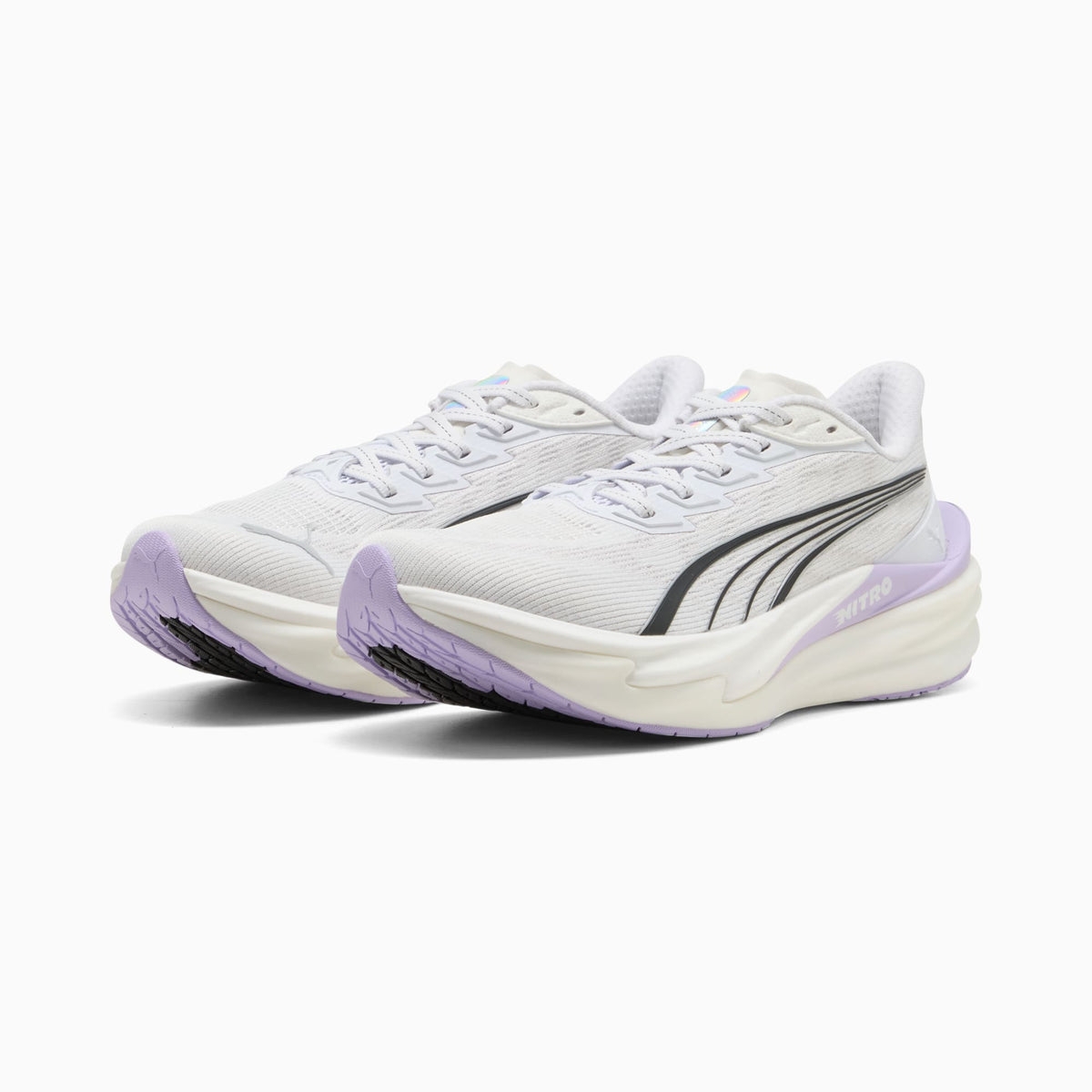 PUMA Deviate NITRO™ 4 Running Shoes Women product view 2 — PUMA White-Light Lavender