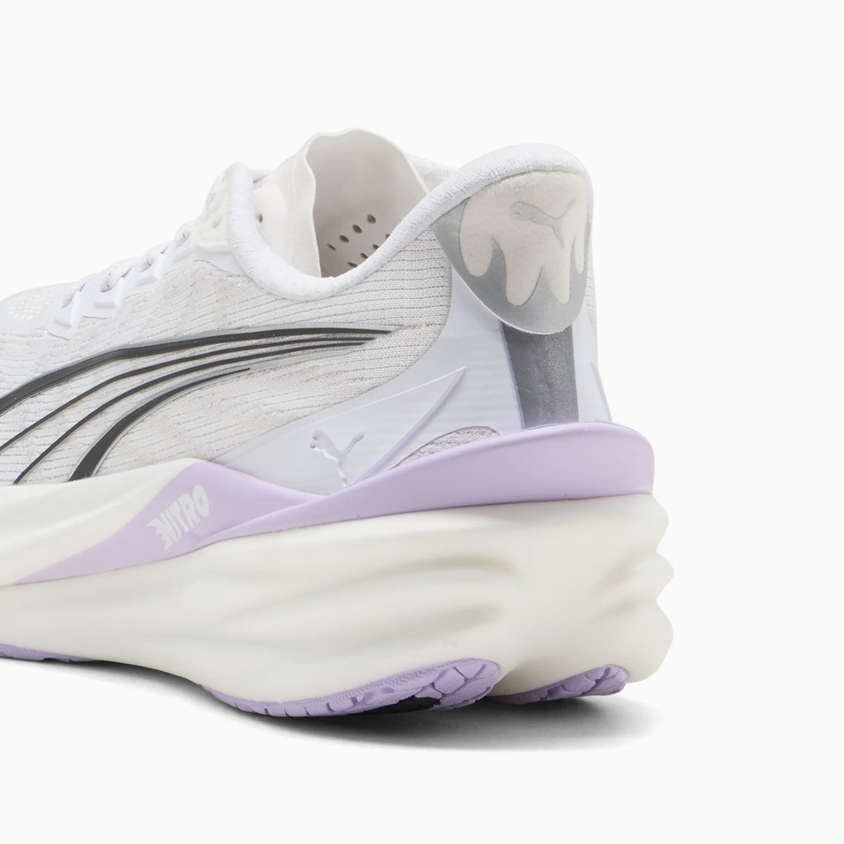 PUMA Deviate NITRO™ 4 Running Shoes Women product view 3 — PUMA White-Light Lavender
