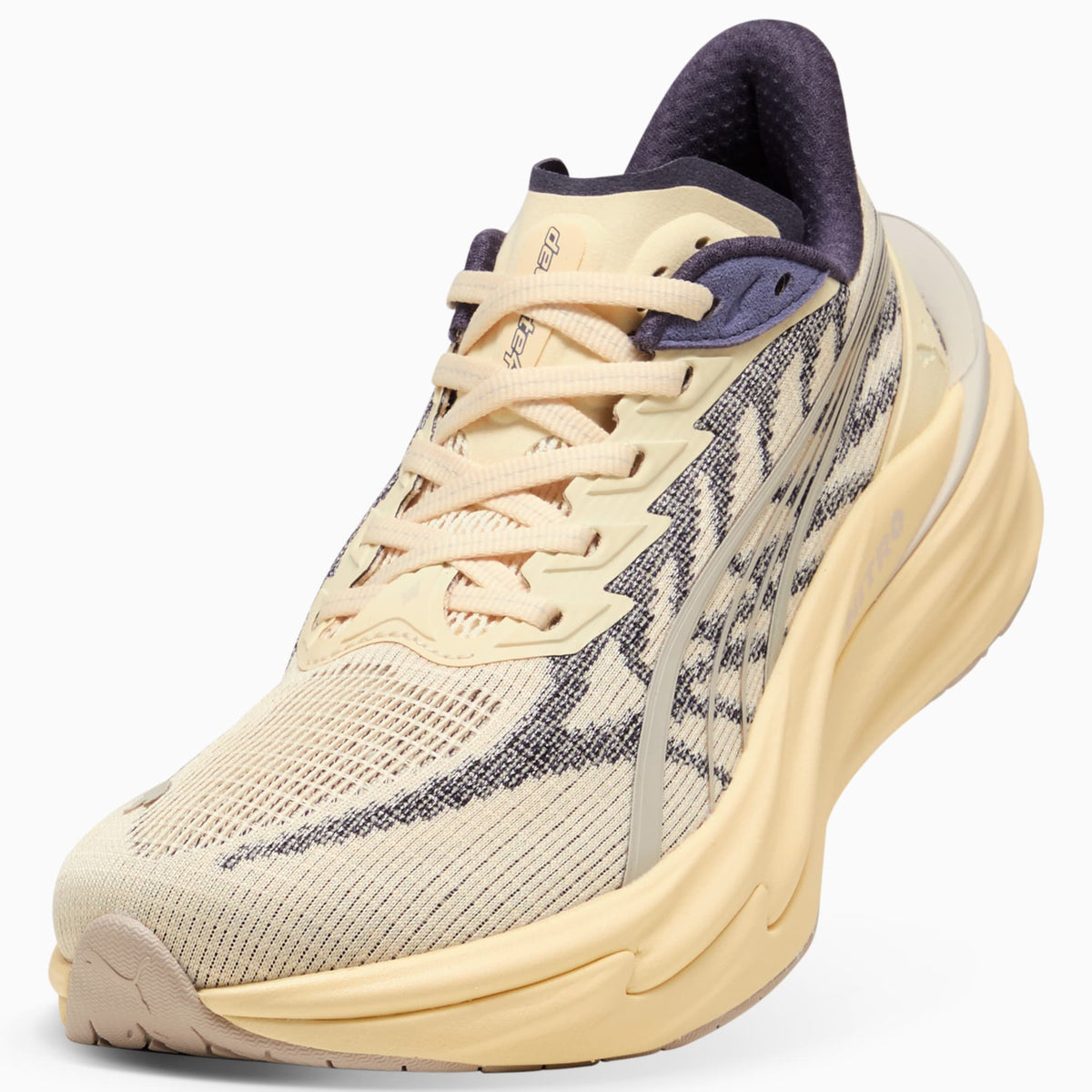 PUMA Deviate NITRO™ 4 Running Shoes Women product view 6 — Buttercream-Inky Depths