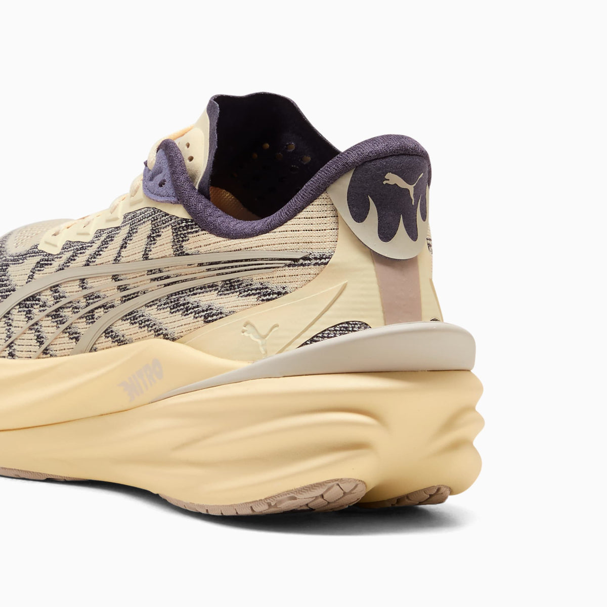 PUMA Deviate NITRO™ 4 Running Shoes Women product view 3 — Buttercream-Inky Depths