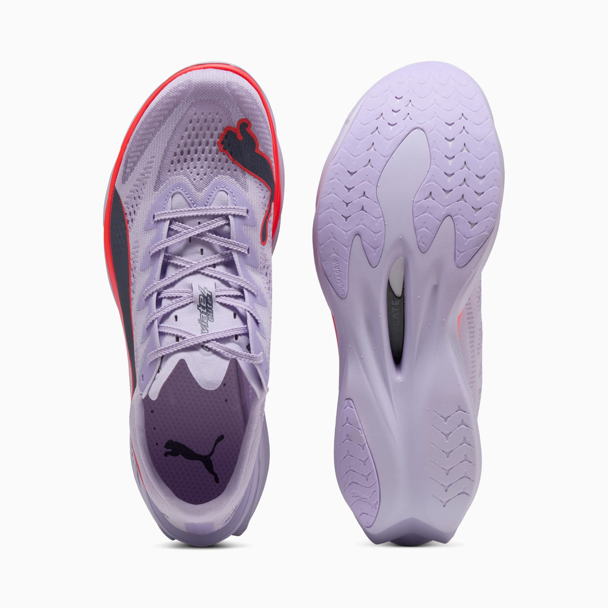 PUMA Deviate NITRO™ Elite 4 Running Shoes Men product view 4 — Light Lavender-Ultra Red-Inky Depths