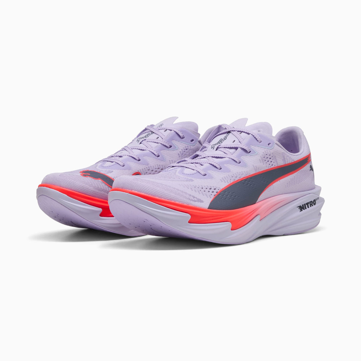 PUMA Deviate NITRO™ Elite 4 Running Shoes Men product view 2 — Light Lavender-Ultra Red-Inky Depths