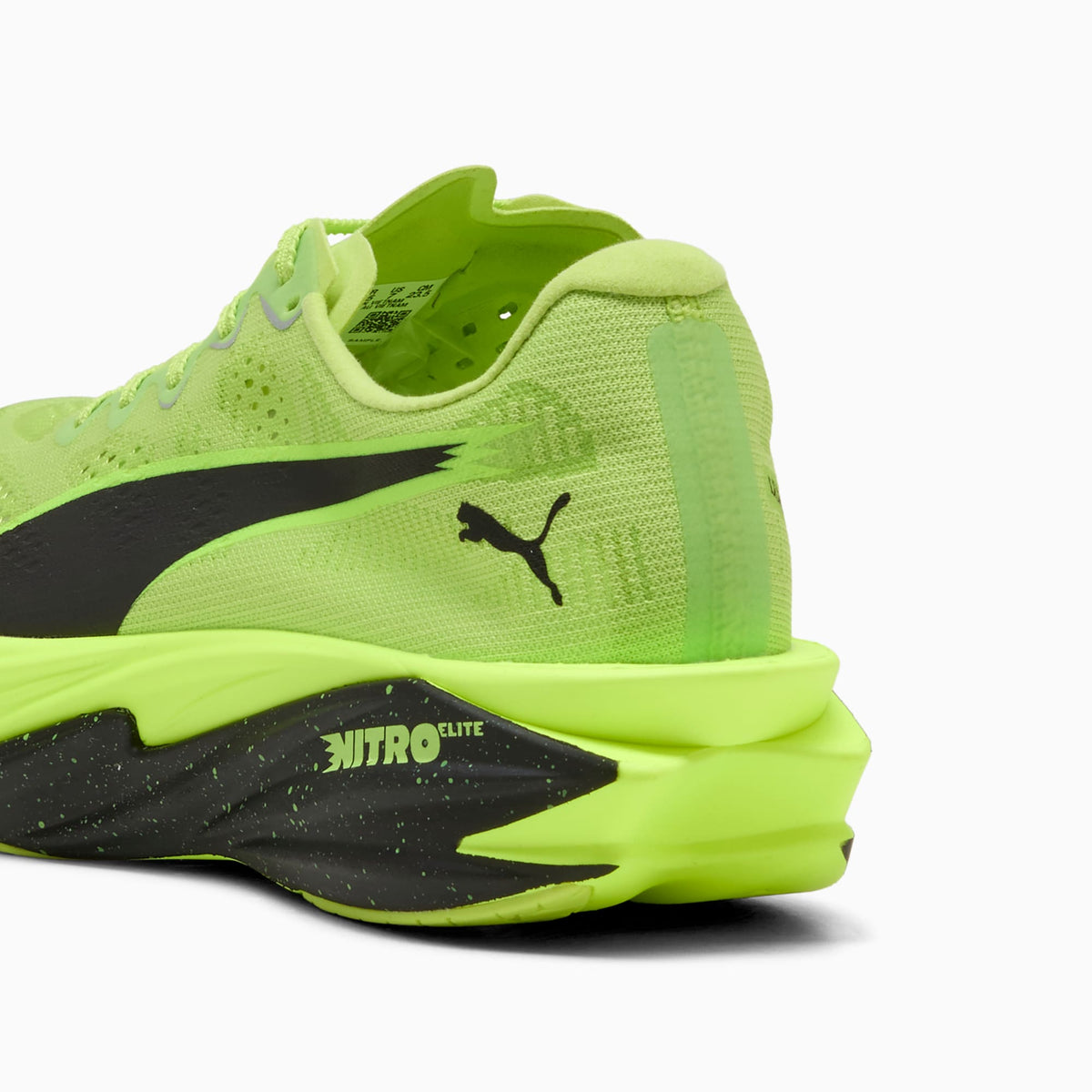 PUMA Deviate NITRO™ Elite 4 Running Shoes Men product view 3 — Sunny Lime-PUMA Black