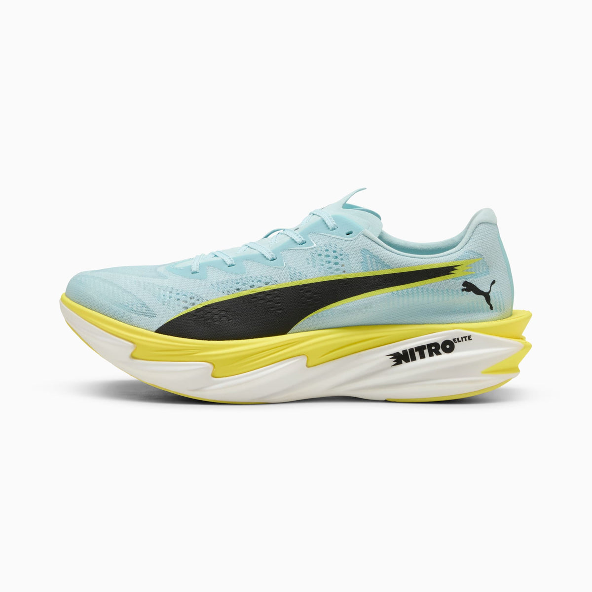 PUMA Deviate NITRO™ Elite 4 Running Shoes Men product view 1 — Fresh Water-Lemon Crush-PUMA Black-PUMA White