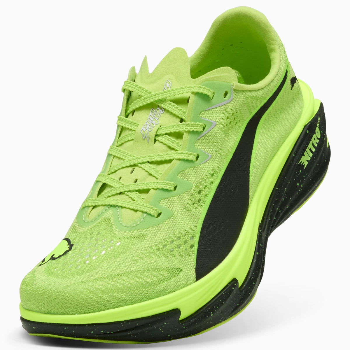 PUMA Deviate NITRO™ Elite 4 Running Shoes Men product view 6 — Sunny Lime-PUMA Black