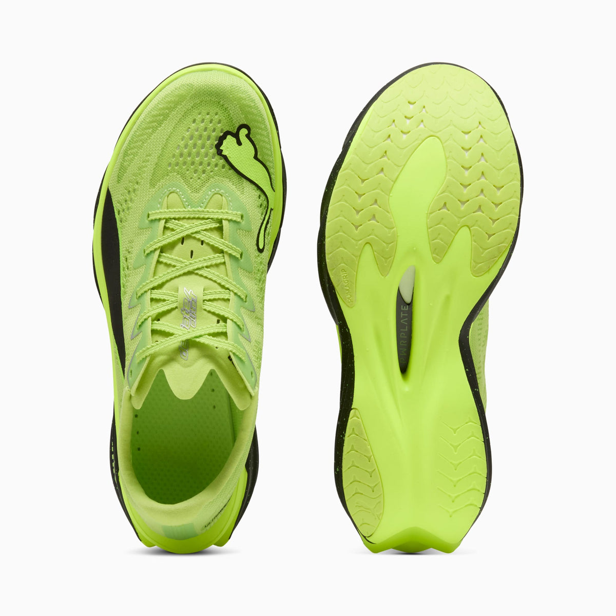 PUMA Deviate NITRO™ Elite 4 Running Shoes Men product view 4 — Sunny Lime-PUMA Black