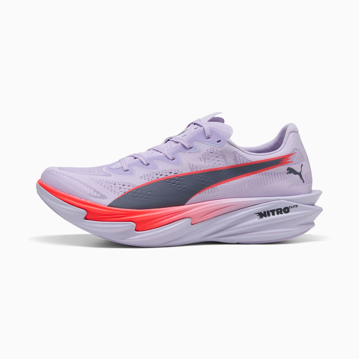 PUMA Deviate NITRO™ Elite 4 Running Shoes Men product view 1 — Light Lavender-Ultra Red-Inky Depths