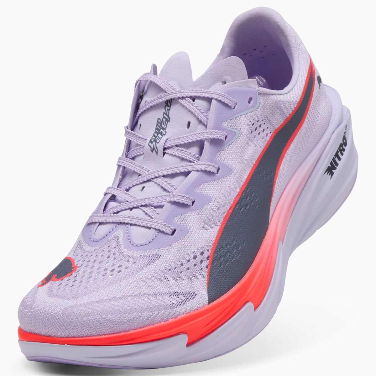 PUMA Deviate NITRO™ Elite 4 Running Shoes Men product view 6 — Light Lavender-Ultra Red-Inky Depths