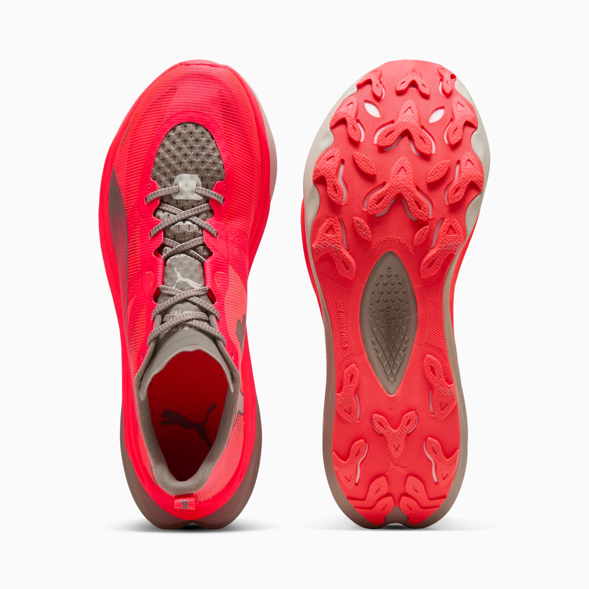 PUMA Deviate NITRO™ Elite Trail Running Shoes Men product view 4 — Ultra Red-Mouse Gray