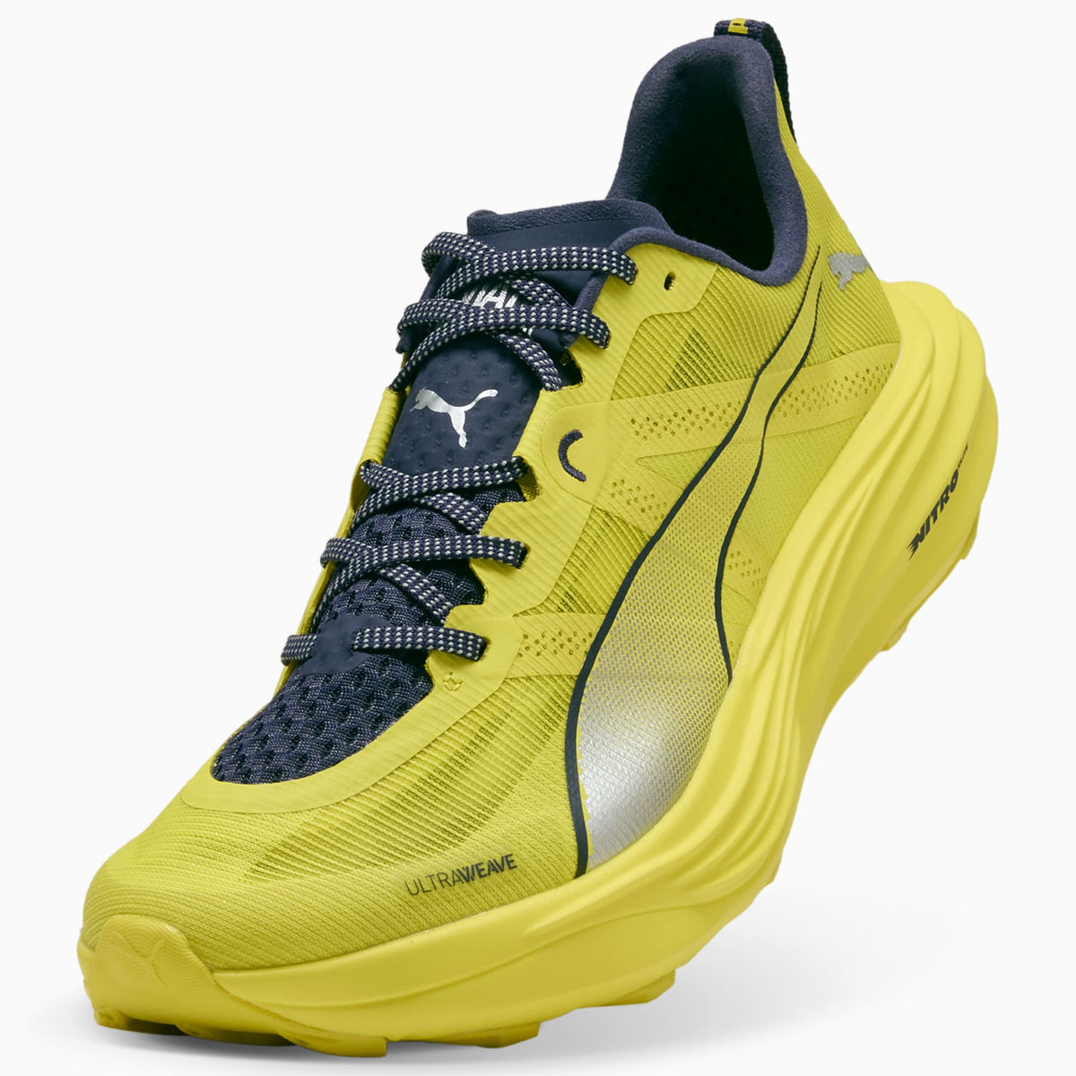 PUMA Deviate NITRO™ Elite Trail Running Shoes Men product view 6 — Lux Lime-Deep Plum