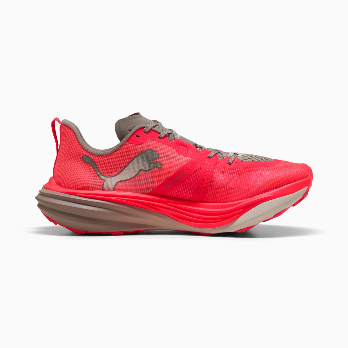 PUMA Deviate NITRO™ Elite Trail Running Shoes Men product view 5 — Ultra Red-Mouse Gray