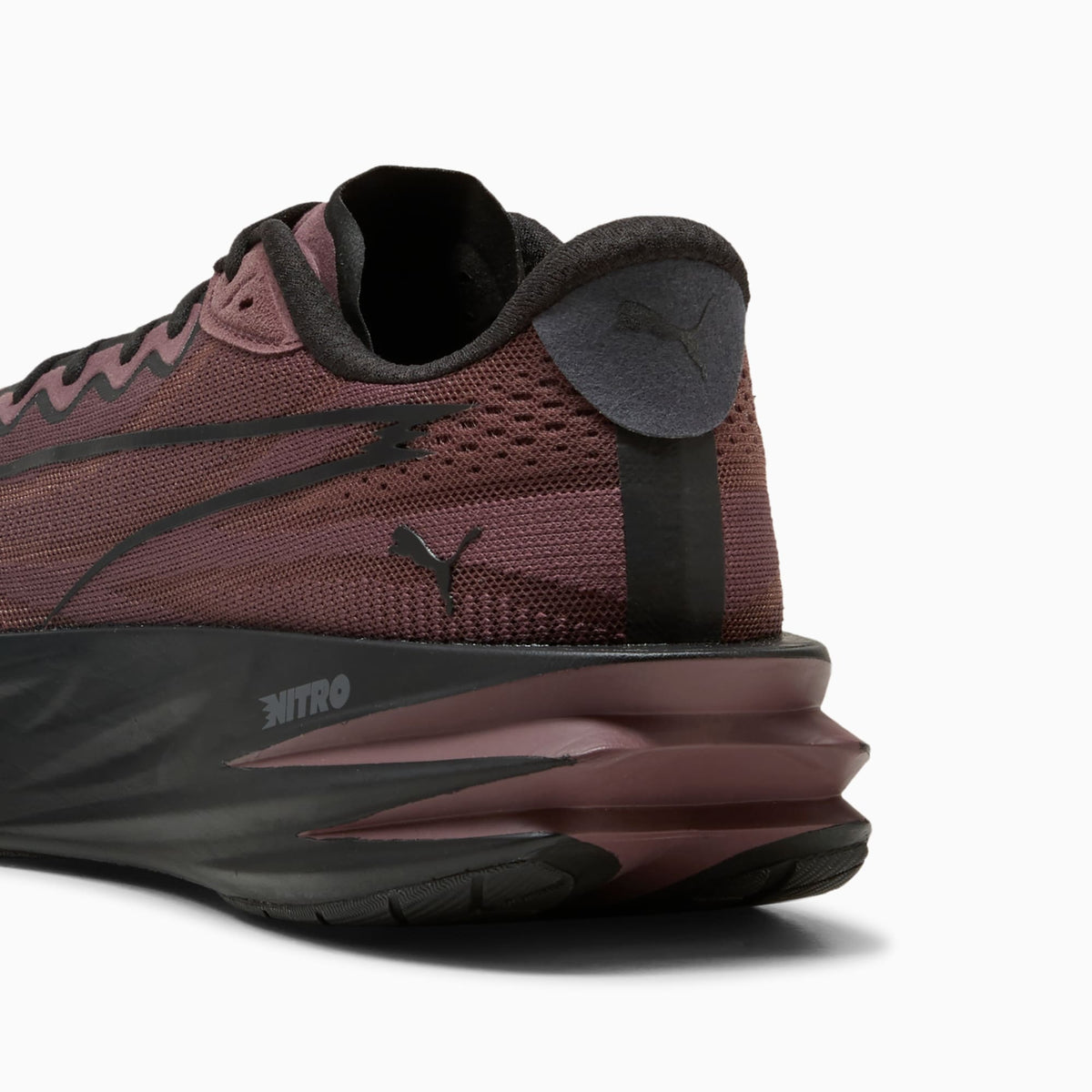 PUMA Deviate Pure NITRO™ Running Shoes Men product view 3 — Rich Cocoa-PUMA Black