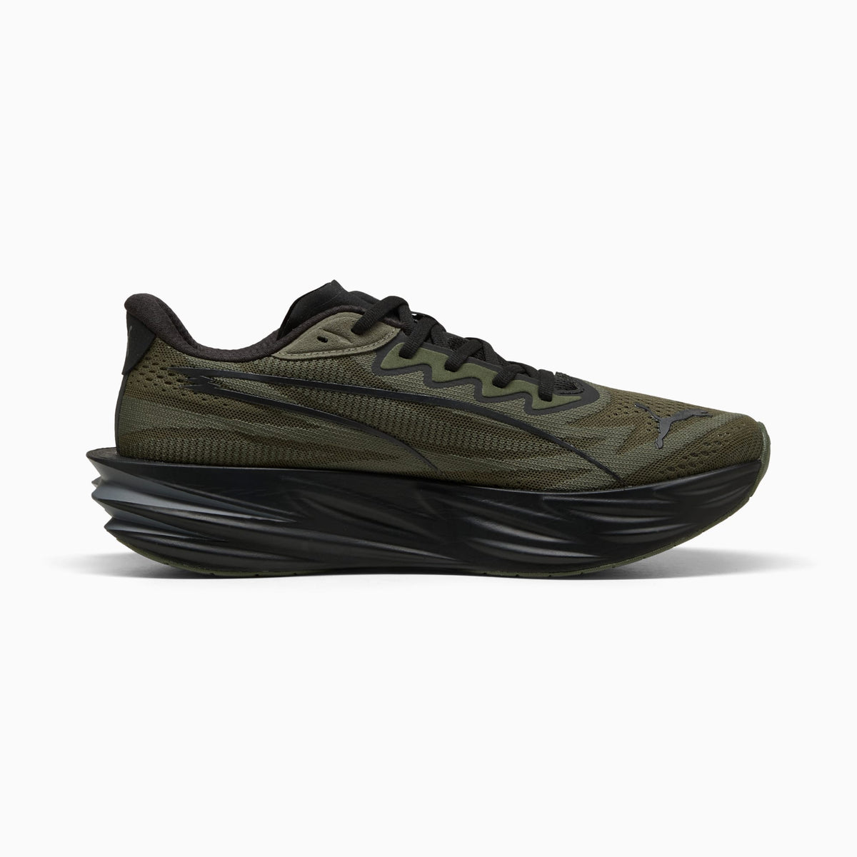 PUMA Deviate Pure NITRO™ Running Shoes Men product view 5 — Moss Veil-PUMA Black