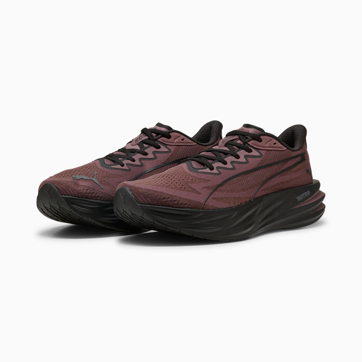 PUMA Deviate Pure NITRO™ Running Shoes Men product view 2 — Rich Cocoa-PUMA Black