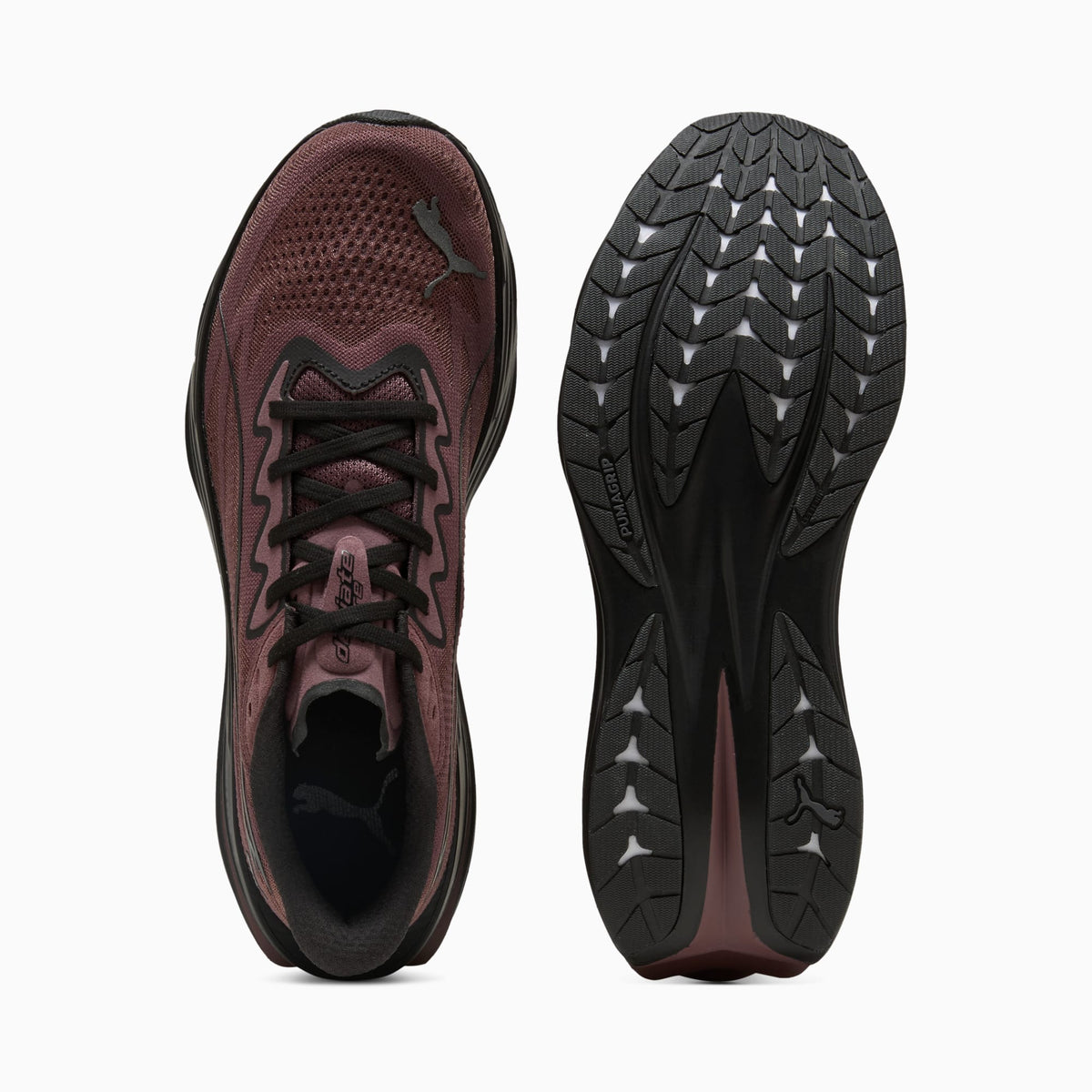 PUMA Deviate Pure NITRO™ Running Shoes Men product view 4 — Rich Cocoa-PUMA Black