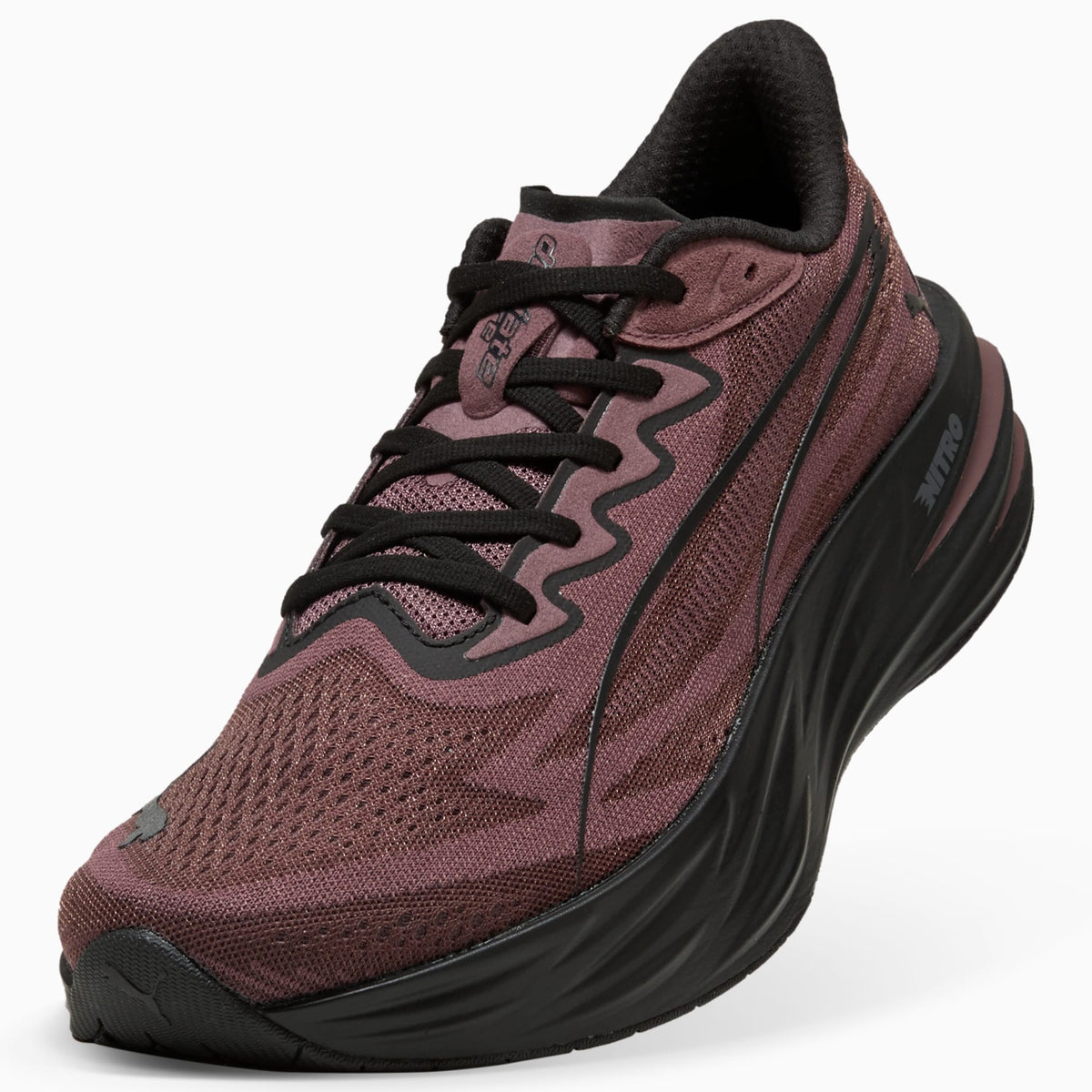 PUMA Deviate Pure NITRO™ Running Shoes Men product view 6 — Rich Cocoa-PUMA Black