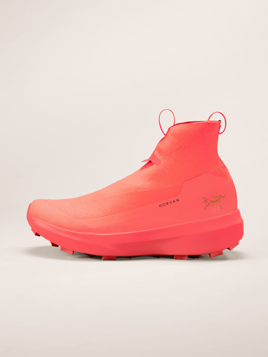 Arc'teryx Norvan 4 Nivalis Shoe Women's product view 1 — Sour Cherry/Sour Cherry