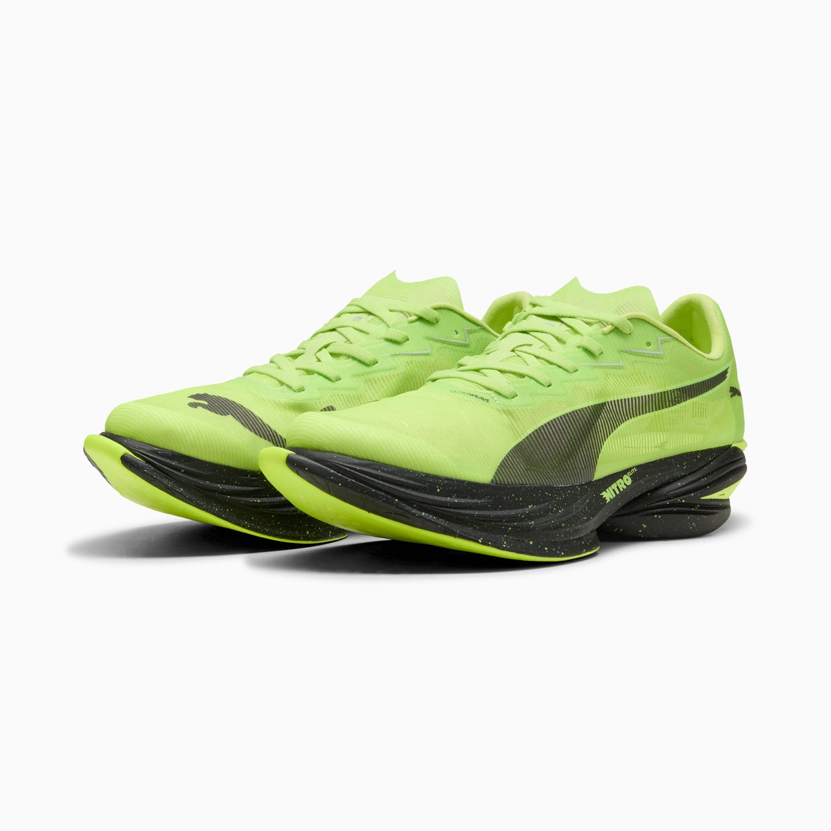 PUMA FAST-R NITRO™ Elite 3 Running Shoes Men product view 2 — Sunny Lime-PUMA Black