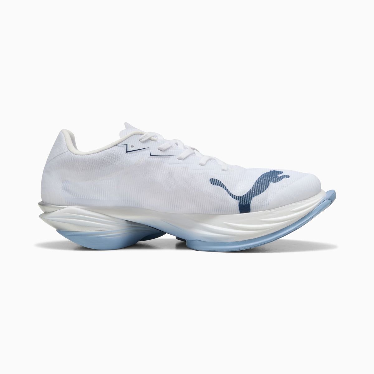 PUMA FAST-R NITRO™ Elite 3 Running Shoes Men product view 5 — PUMA White-Chambray Blue