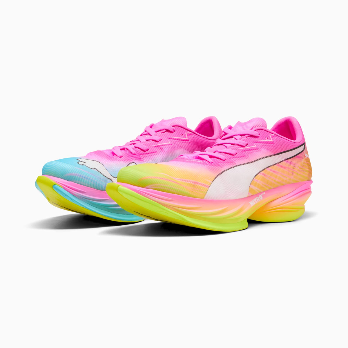PUMA FAST-R NITRO™ Elite 3 Showtime Running Shoes Men product view 1 — Poison Pink-PUMA White