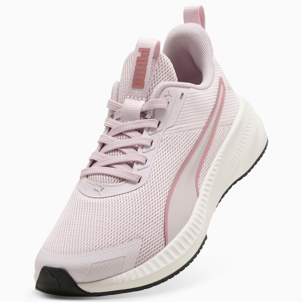 PUMA Flyer Lite 4 Running Shoes Unisex product view 6 — Powder Pink-PUMA Black-Warm White-Dusky Rosewood