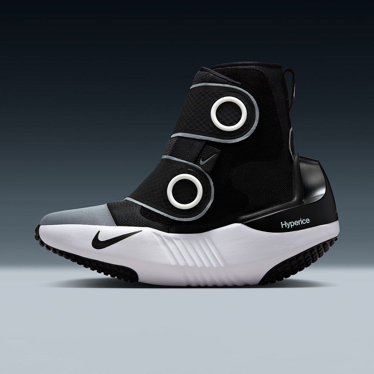 Nike x Hyperice Hyperboot product view 1 — Schwarz/Cool Grey/Weiß