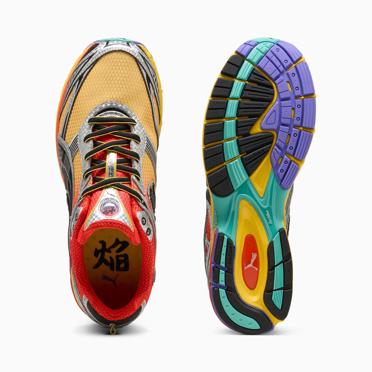 PUMA Homura OG Hyper Sneakers Unisex product view 4 — Red Flash-Sunny Yellow