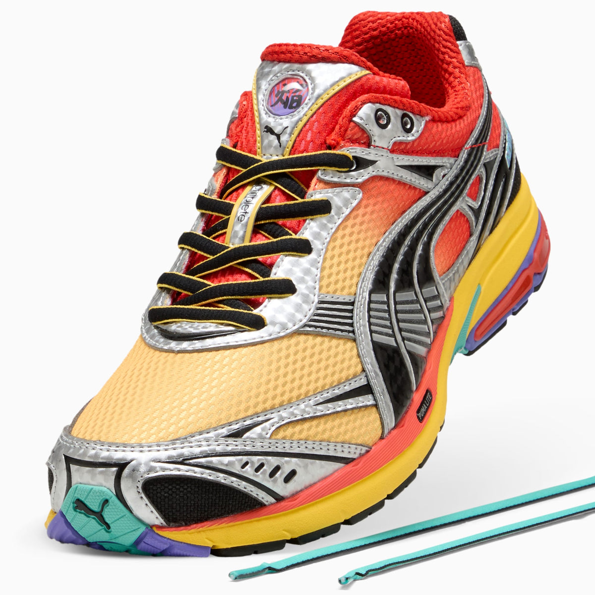PUMA Homura OG Hyper Sneakers Unisex product view 6 — Red Flash-Sunny Yellow