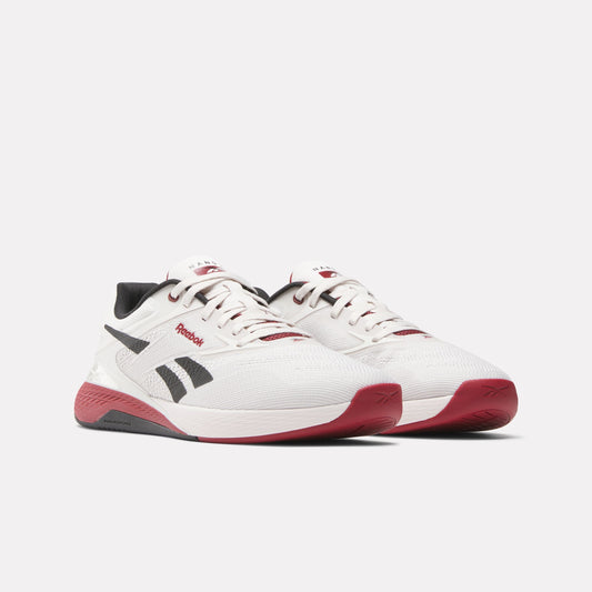 Reebok Nano X5 Training Shoes product view 2 — Luxe Grey/Retro Red/Black