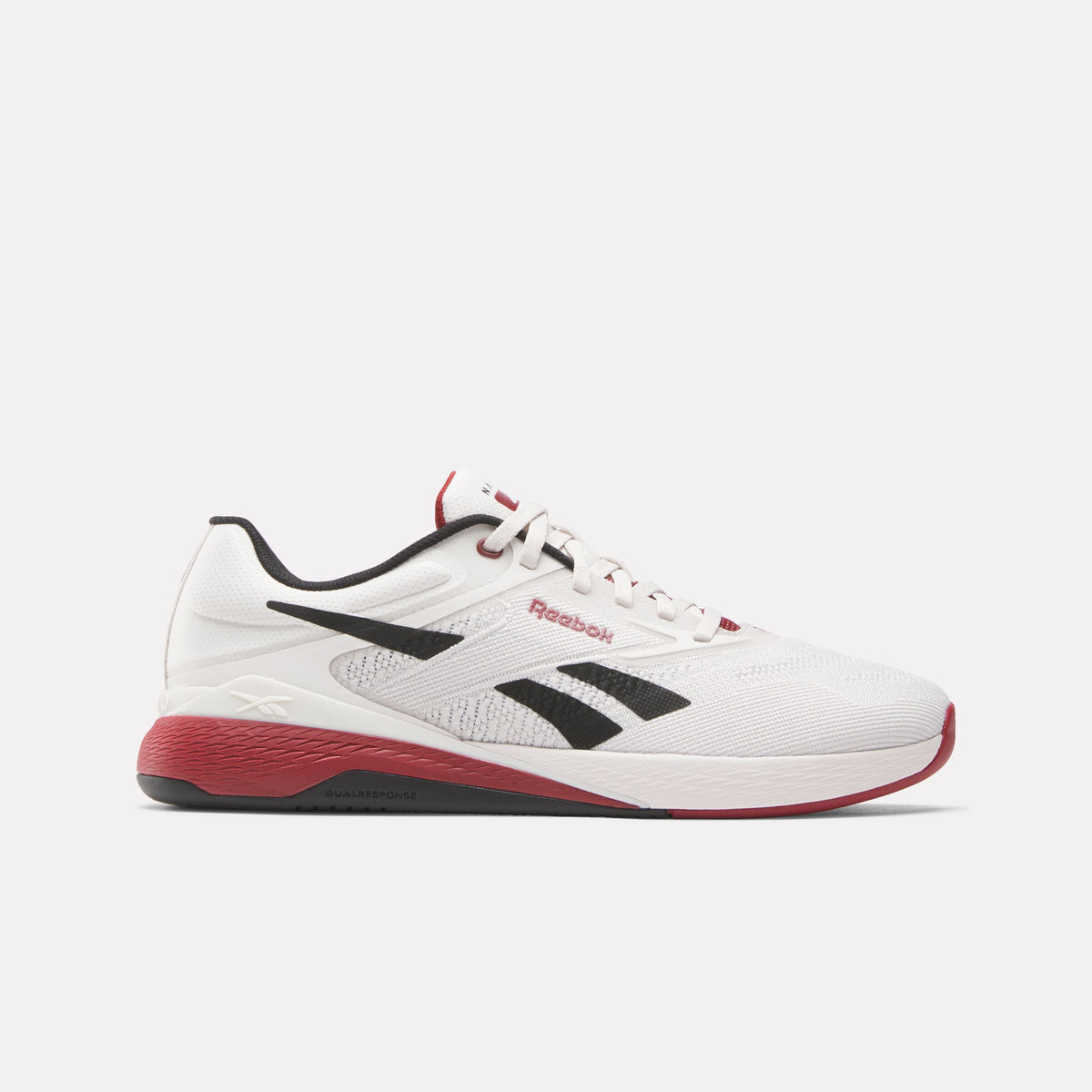 Reebok Nano X5 Training Shoes product view 1 — Luxe Grey/Retro Red/Black