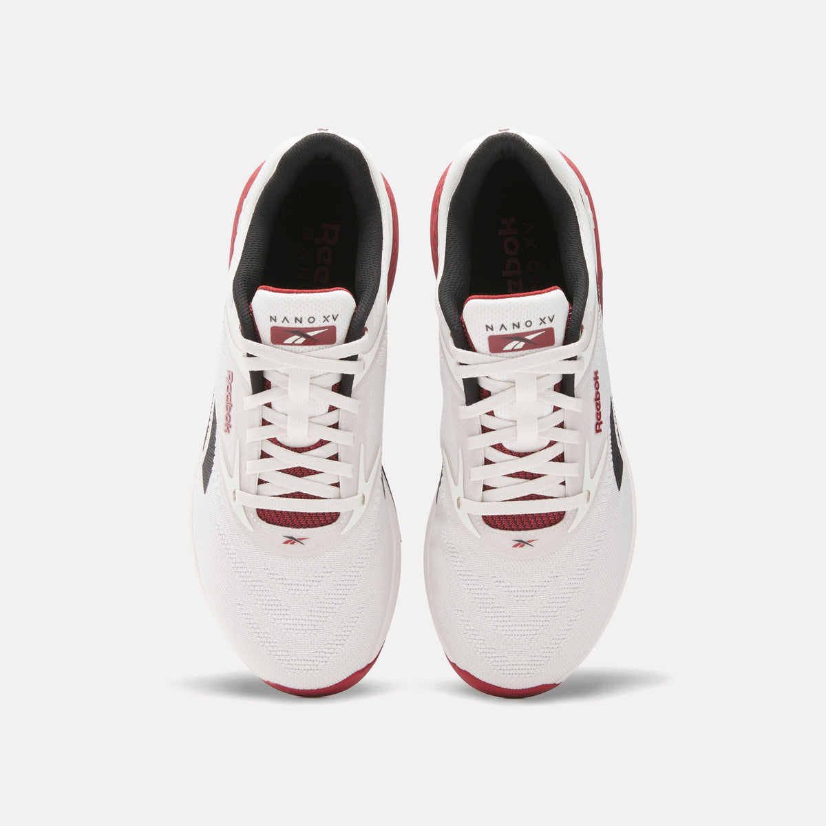 Reebok Nano X5 Training Shoes product view 3 — Luxe Grey/Retro Red/Black