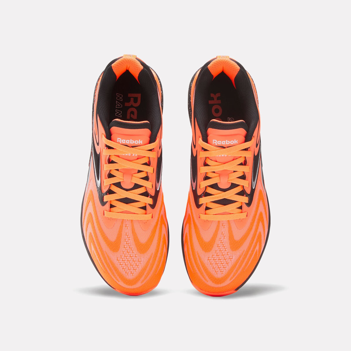 Reebok Nano X5 Edge Training Shoes product view 3 — Flash Orange/White/Black