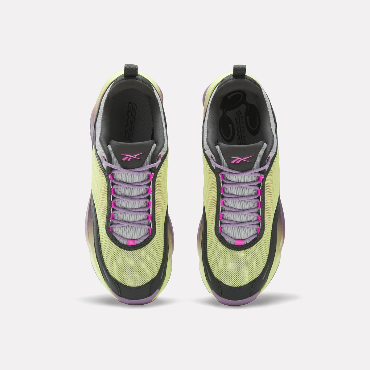 Reebok DMX Series 3000 Sneakers product view 3 — Sport Citrus / Blackberry / Grey