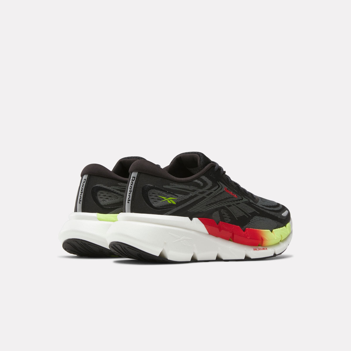 Reebok FloatZig Double Men's Shoes product view 4 — Black/Black/Red