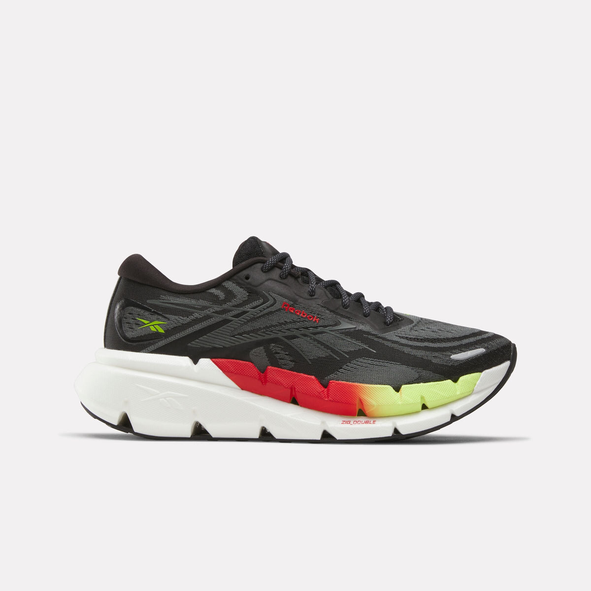 Reebok FloatZig Double Men's Shoes product view 1 — Black/Black/Red