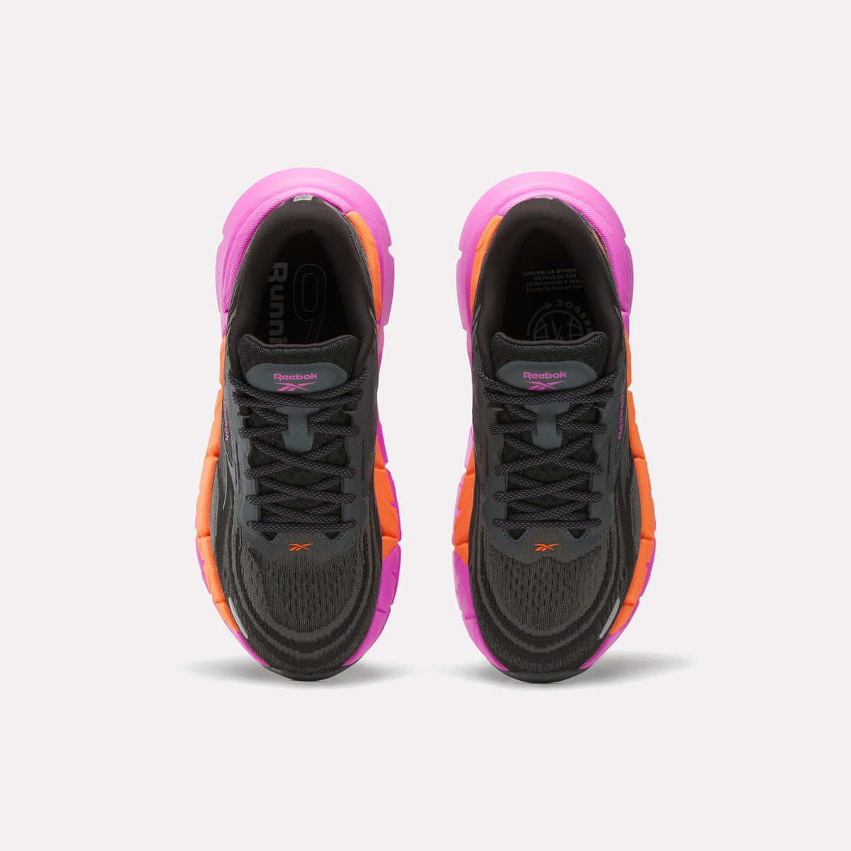 Reebok FloatZig Double Women's Shoes product view 3 — Black/Grey/Virtual Pink