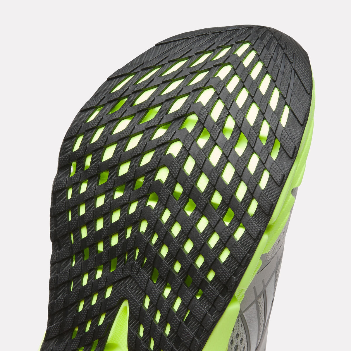 Reebok FloatZig 2 Women's Running Shoes product view 6 — Grey/Digital Lime