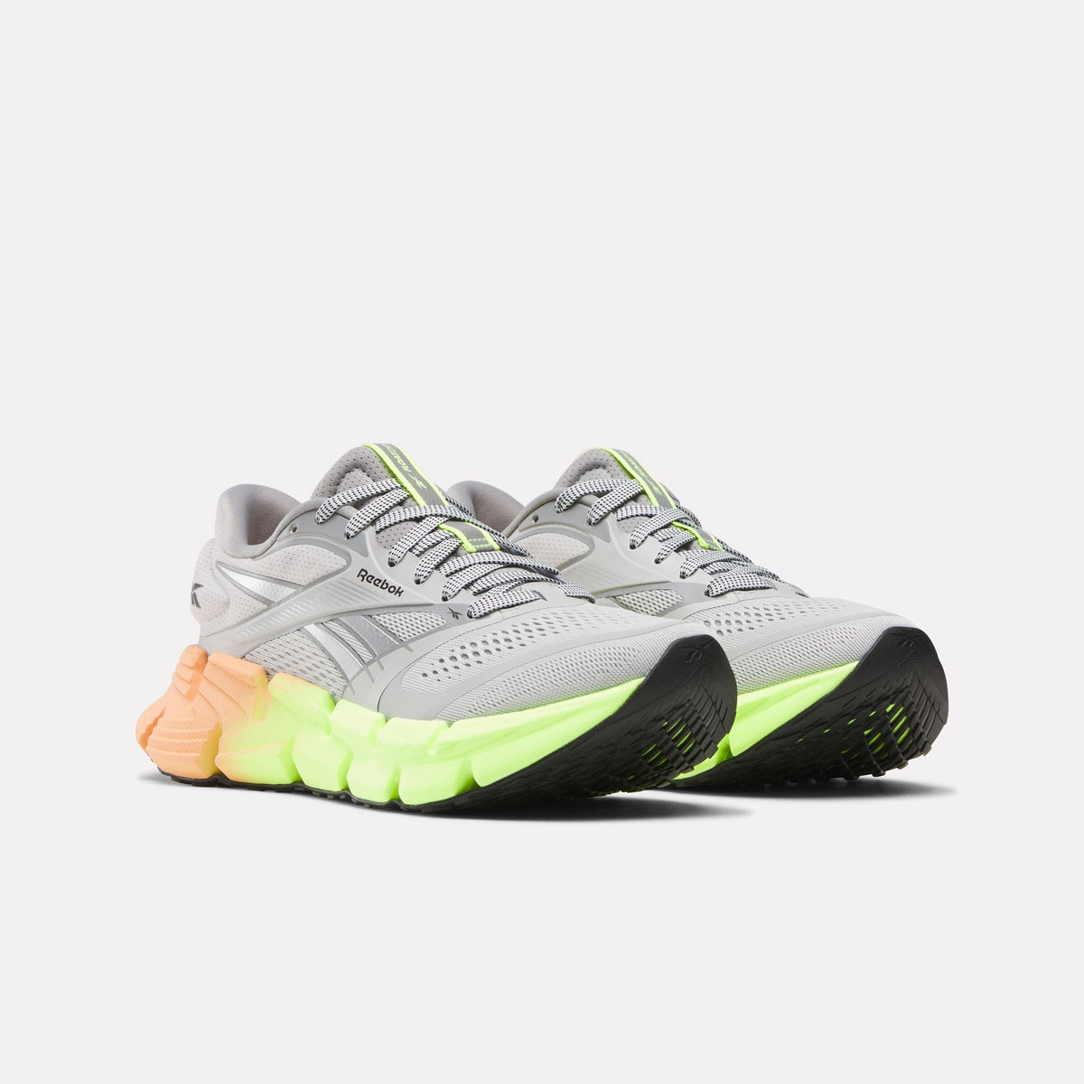 Reebok FloatZig 2 Women's Running Shoes product view 2 — Grey/Digital Lime