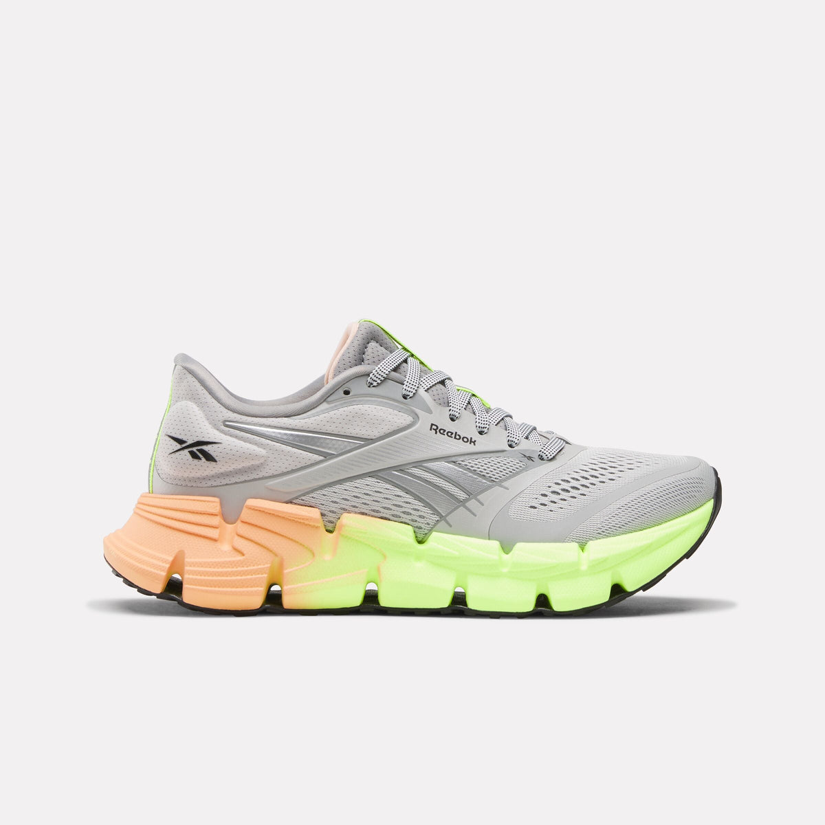 Reebok FloatZig 2 Women's Running Shoes product view 1 — Grey/Digital Lime