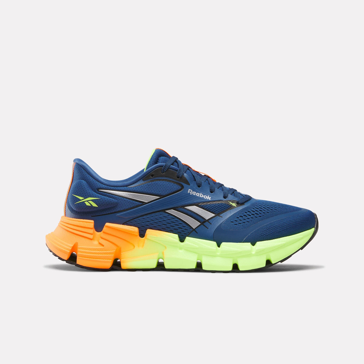 Reebok FloatZig 2 Men's Running Shoes product view 1 — Athletic Blue/Digital Lime