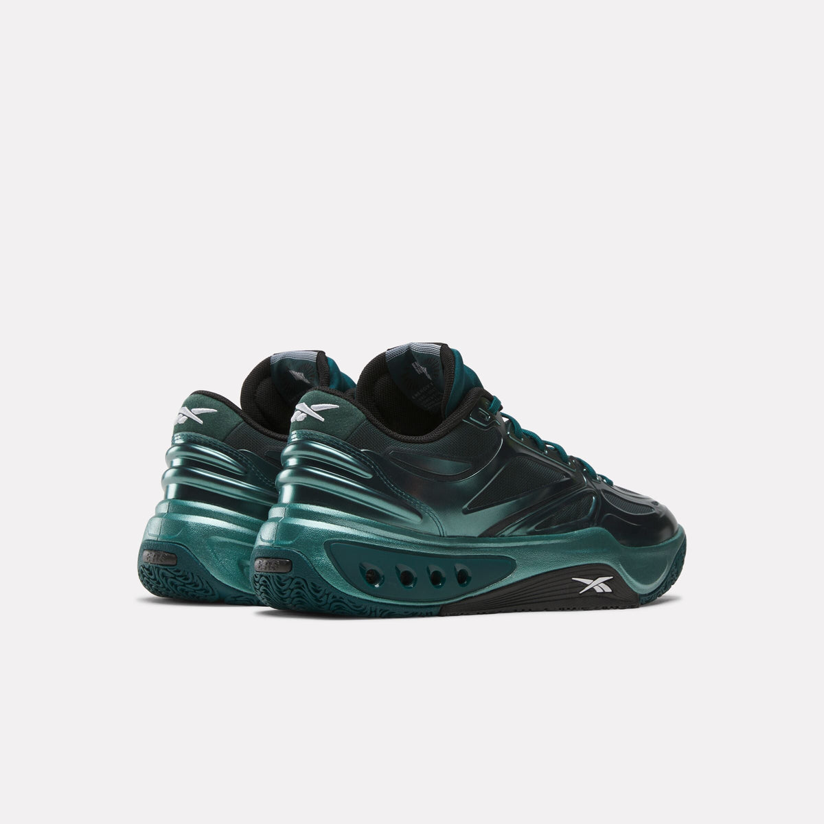 Reebok Engine A Basketball Shoes product view 3 — Metal Green/Metal Green/Black