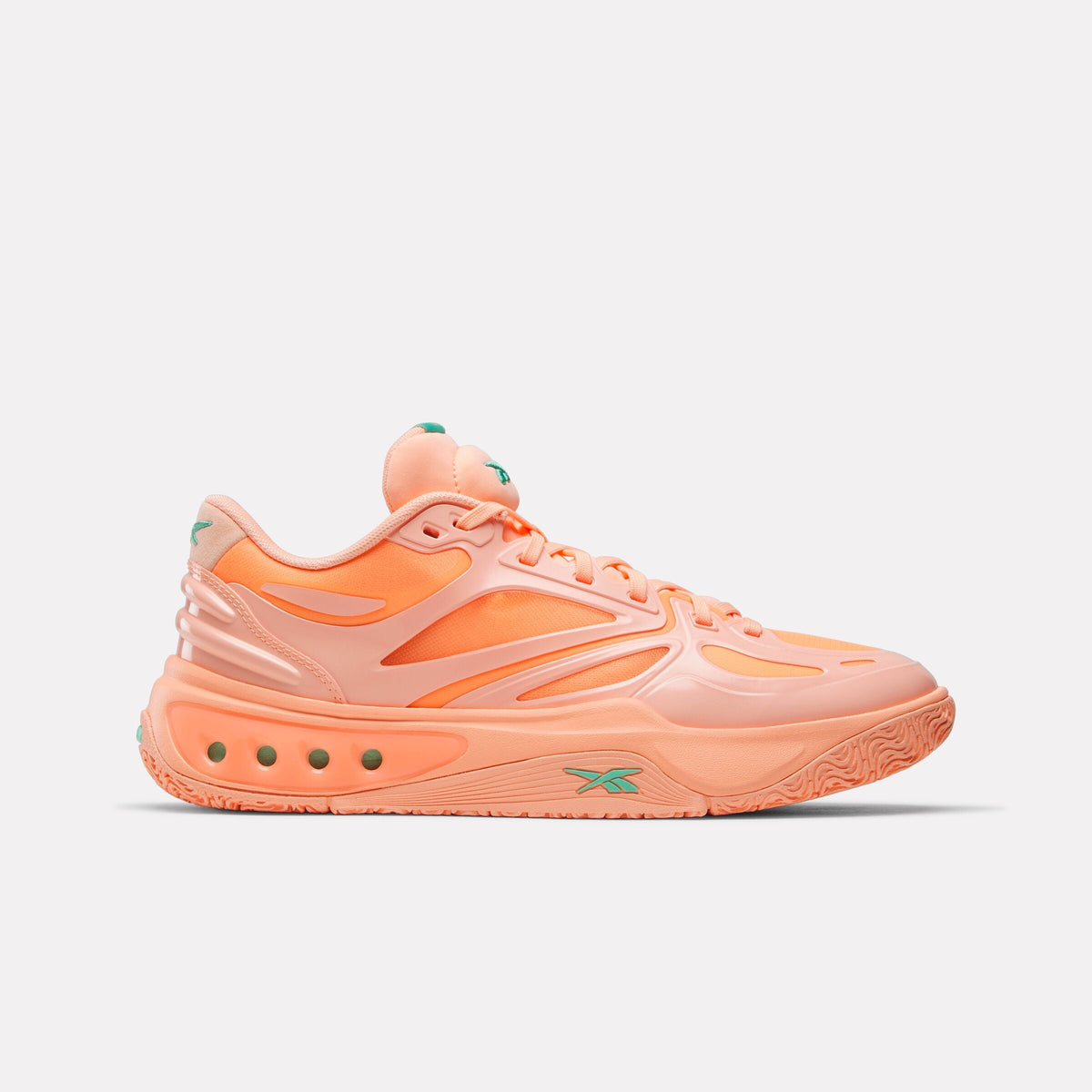 Reebok Engine A Basketball Shoes product view 1 — Future Peach/Future Peach/Atomic Aqua