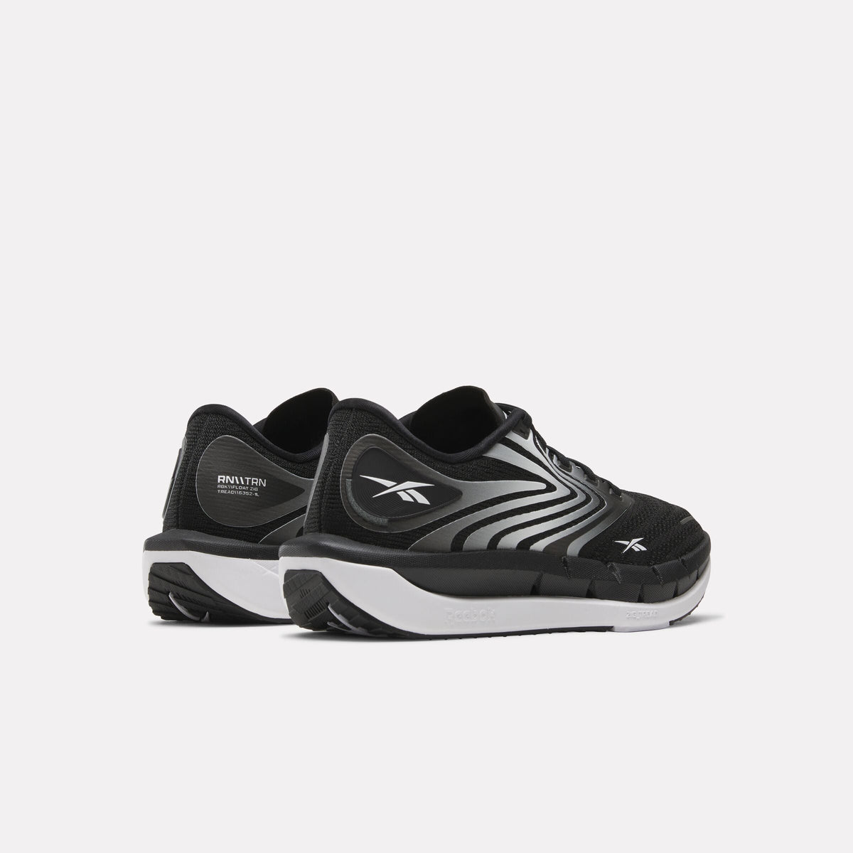 Reebok FloatZig Tread Women's Shoes product view 4 — Black/White/Black