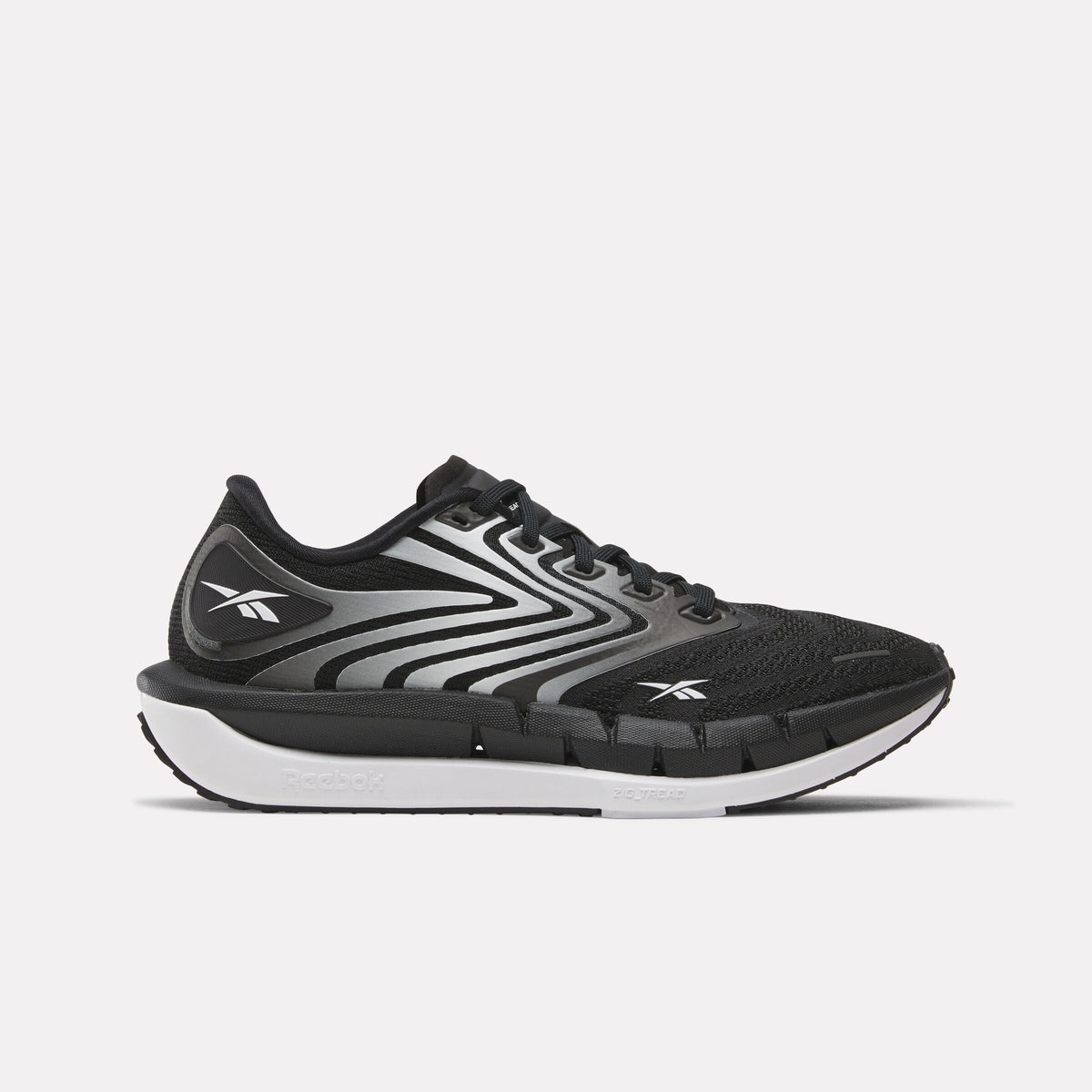 Reebok FloatZig Tread Women's Shoes product view 1 — Black/White/Black