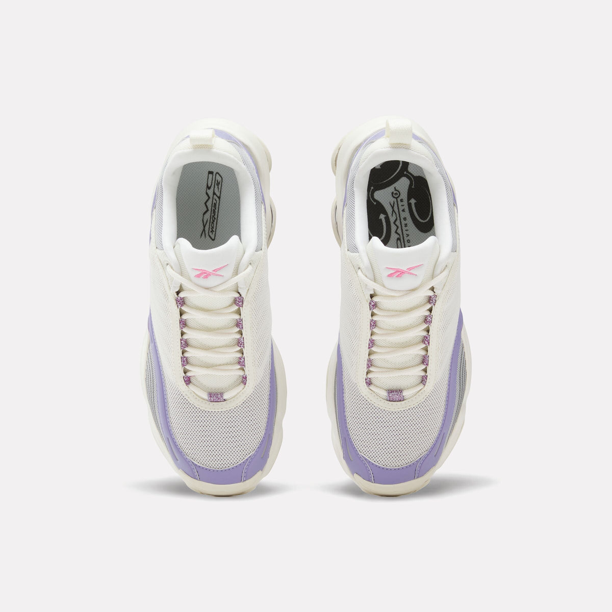 Reebok DMX Series 3000 Women's Shoes product view 3 — CHALK/BLACKBERRY METALLIC/TRUE PINK