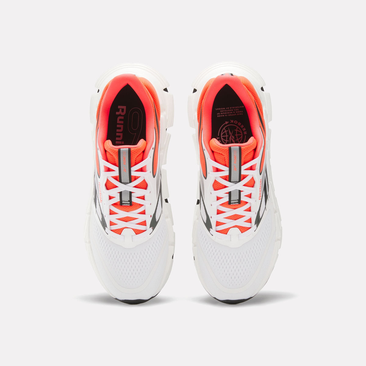 Reebok FloatZig 2 Men's Running Shoes product view 3 — WHITE/RED/BLACK