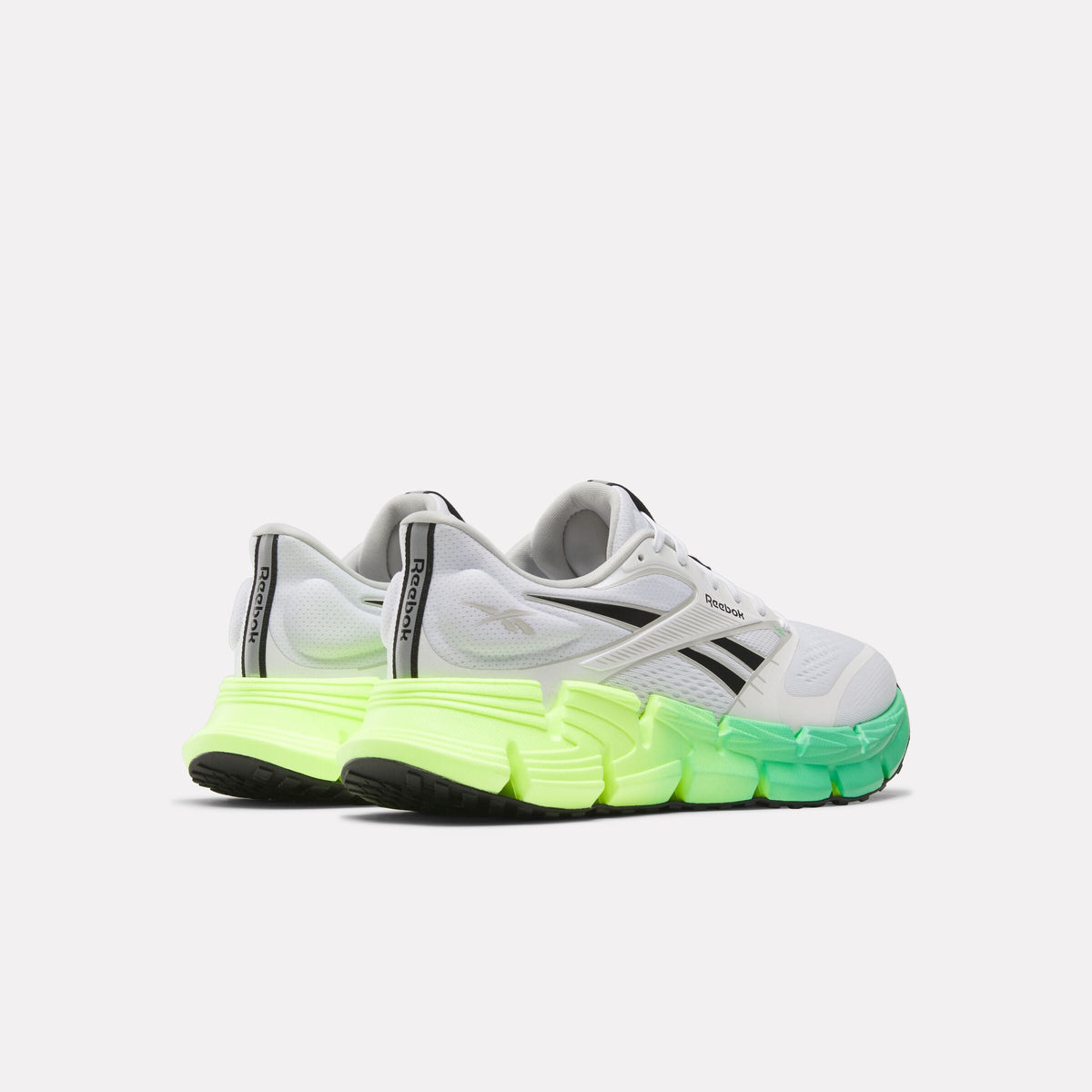 Reebok FloatZig 2 Men's Running Shoes product view 4 — WHITE/DIGITAL LIME/BLACK