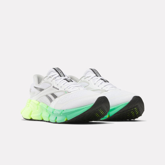 Reebok FloatZig 2 Men's Running Shoes product view 2 — WHITE/DIGITAL LIME/BLACK