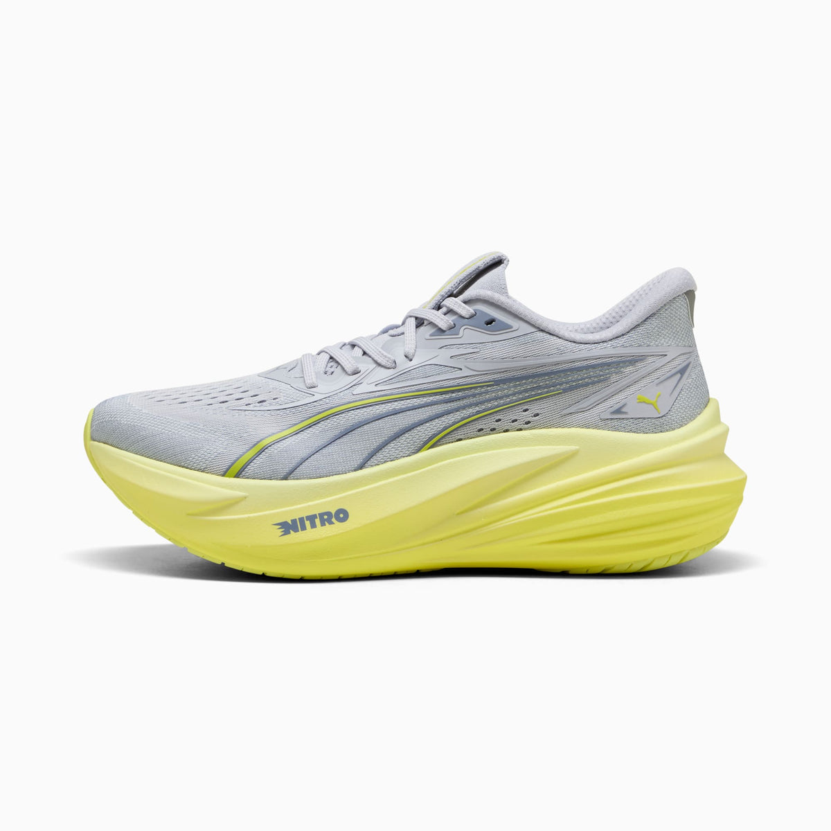 PUMA MagMax NITRO™ 2 Running Shoes Men product view 1 — Vibrant Silver-Lux Lime